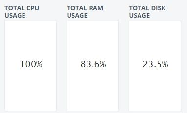 Oh no! Total CPU is at 100%